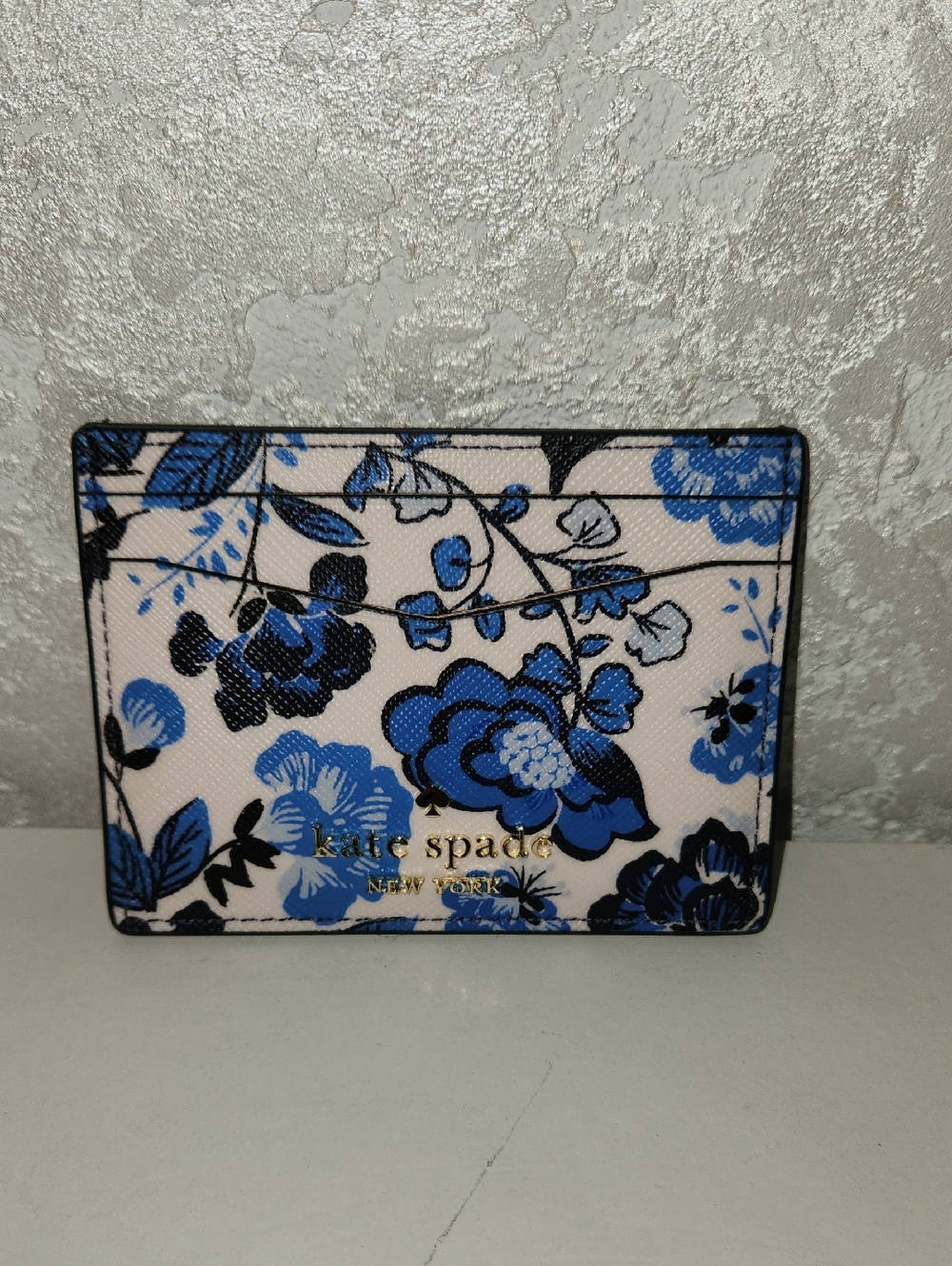 kate spade New York Blue Floral Cardholder